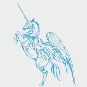 Трафарет Пегас