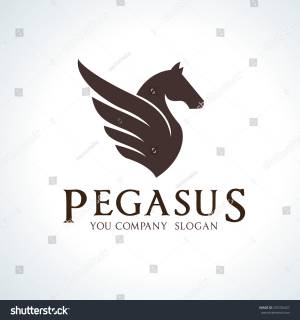 Шаблон логотипа Pegasus
