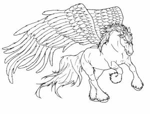 Раскраска Пегас