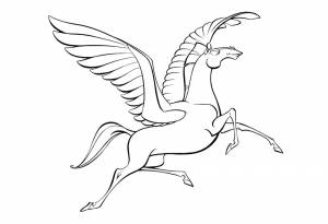 Раскраска Пегас
