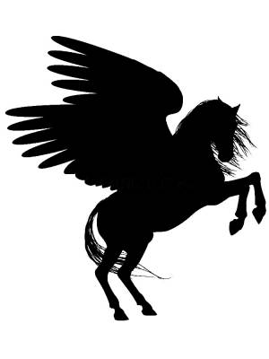 Трафареты Пегаса для вырезания из бумаги