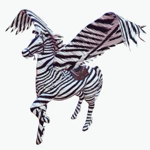 Файл OBJ PEGASUS PEGASUS FLYING ZEBRA