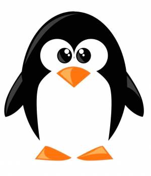 Шаблоны пингвинов для аппликации из бумаги 