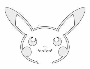 Трафареты с узорами пикачу