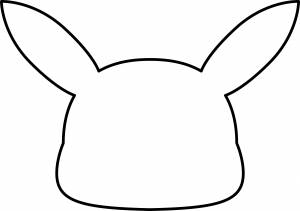 Трафареты пикачу маска