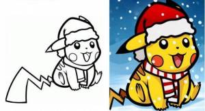 Трафареты с узорами пикачу