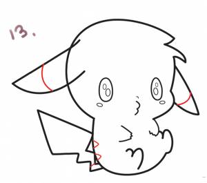 ✏ Как нарисовать Пикачу поэтапно