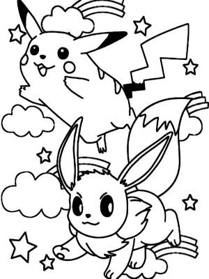Раскраска Пикачу