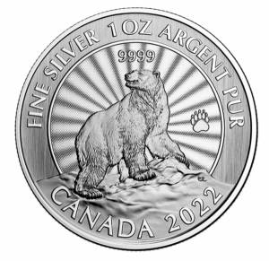 Белый медведь на 5 долларах