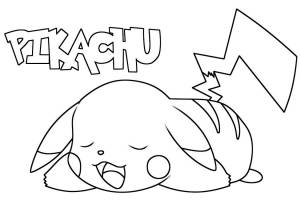 Раскраска Пикачу