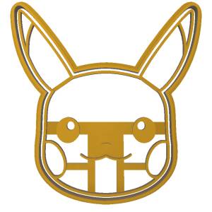 Файл STL Pokemon Pikachu cookie cutter face ・Шаблон для 3D-печати для загрузки・Cults
