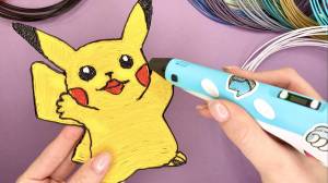 ПИКАЧУ 3д РУЧКОЙ