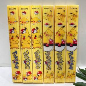 Pikachu динамическая 3d-ручка с невооруженным глазом, анимационная периферическая Милая ручка, рандомная ручка для студентов, черная, быстросохнущая, 0,5 мм, подпись