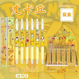 Покемон мультфильм Пикачу нейтральная ручка фоторучка милый эльф студенческие канцелярские принадлежности Пресс-модель черная ручка для подписи сюрприз Подарочная коробка