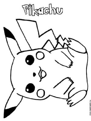 Раскраска Пикачу