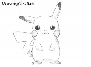 Как нарисовать Пикачу