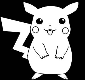 Трафареты с узорами пикачу