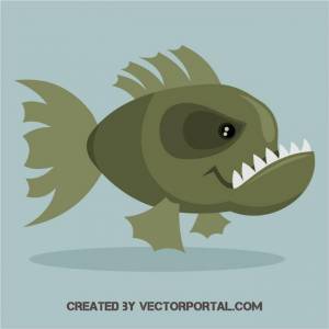 Рыба пиранья Royalty Free Stock SVG Vector and Clip Art