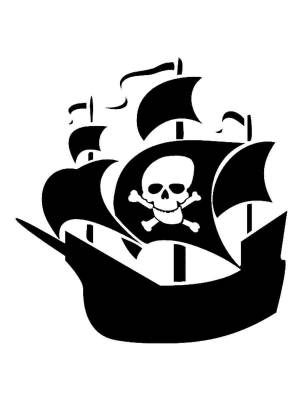 Трафареты Пиратского Корабля
