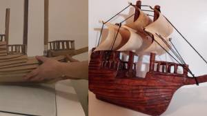 Пиратский Корабль из Картона и Бумаги DIY Pirate Ship using Paper and Cardboard