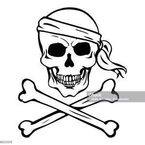 Рисунок череп пирата