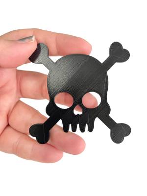 Файл STL Настенное искусство Череп и скрещенные кости, Хэллоуин, пираты ・Шаблон для 3D-печати для загрузки・Cults