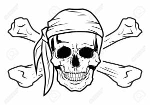 Рисунок череп пирата