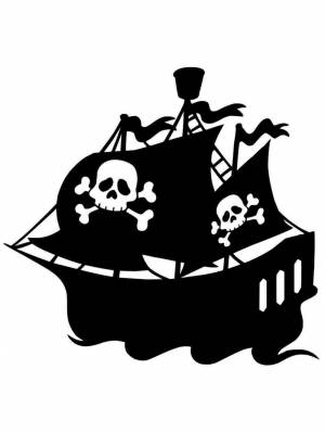 Трафареты Пиратского Корабля