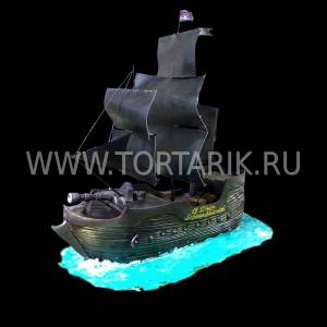 Торт Пиратский корабль Чёрной бороды