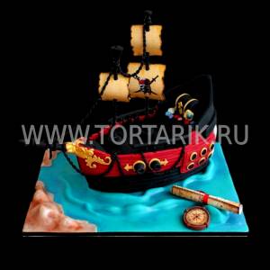 Заказать торт Пиратский корабль недорого