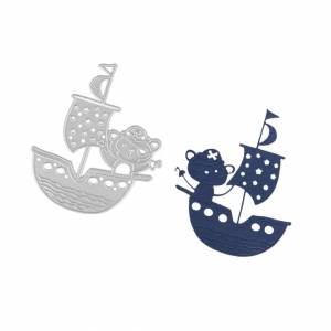 Пиратский корабль декор карточка металлические штампы резак нож трафарет Луна фон Сделай Сам Скрапбукинг Бумага фотообои шаблон штампы