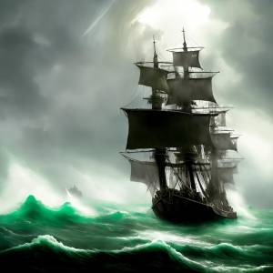 Призрак пиратский корабль обои