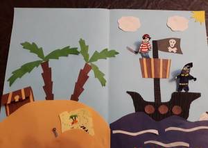 Как сделать из бумаги и картона пиратский корабль своими руками