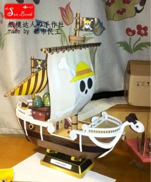 Корсары Go MERRY из аниме ONE PIECE масштаб 3D бумажная модель корабль игрушки для детей аниме Луффи бумага модель пиратского корабля игрушки