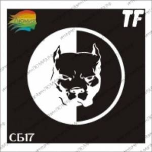 Трафарет СБ17 Питбуль