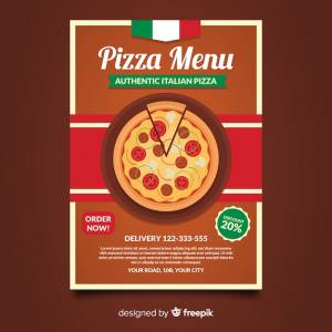 Плоский шаблон для пиццы