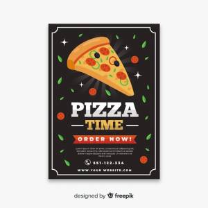 Шаблон флаера для пиццы