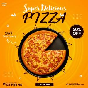 Шаблон Delicious Pizza Menu