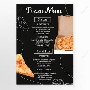 Рекламный шаблон классического меню пиццы рисунок Шаблон для скачивания на Pngtree
