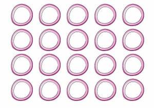 Шаблон пиццы для вырезания из бумаги, аппликации