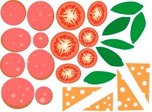 Бумажная пицца