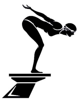 Трафареты Плавание