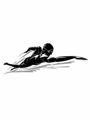 Трафареты Плавание