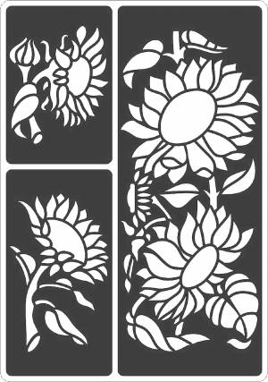 Трафареты Подсолнуха