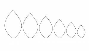 Лепесток подсолнуха шаблон