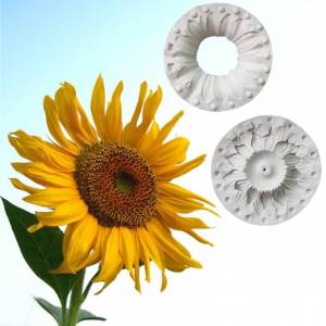 Сконовая форма в виде лепестков подсолнуха, форма для помадки, инструменты для украшения тортов, искусственное украшение, кухонное приспособление