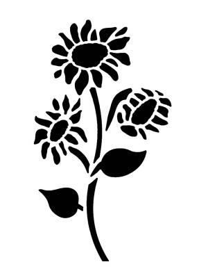 Трафареты Подсолнуха