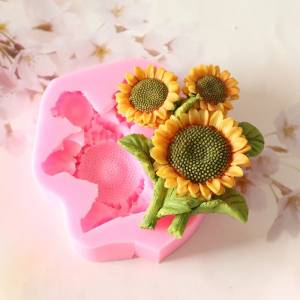Формы для помадки в форме подсолнуха, сконовая 3D форма, многофункциональная кухонная утварь «сделай сам», формы для торта, инструменты для выпечки