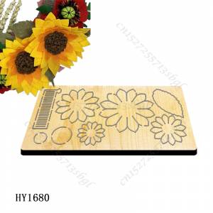 Пресс-формы в виде подсолнуха HY1680 Деревянные Пресс-формы подходят для стандартных высекальных машин на рынке