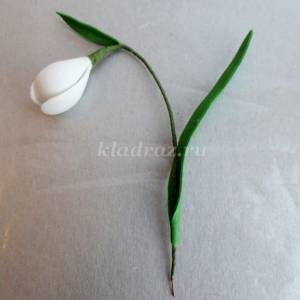 Подснежники из фоамирана своими руками